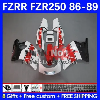 FZR250RR Комплект за YAMAHA FZR250 R FZRR FZR 250 250R 146No.15 червен запас FZR-250 86 87 88 89 FZR250R 1986 1987 1988 1989 Обтекател Изображение