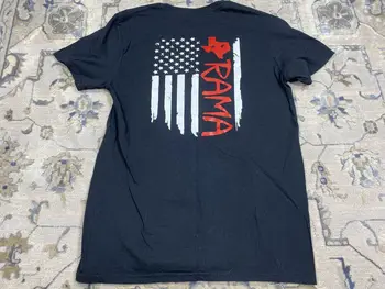 Ranger Texas бойни изкуства карате мъжка тениска M средно памучно черно знаме tx(1) Изображение