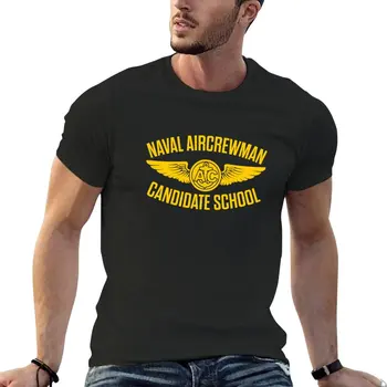 Военноморски екипаж кандидат училище риза тениска kawaii дрехи по поръчка тениски Къса тениска Блуза Мъжки тениски Изображение
