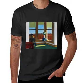 Нова тениска Edward Hopper Тениски с къс ръкав аниме мъжки дрехи Изображение