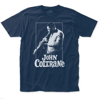 John Coltrane едноцветна тениска от трико(1) Изображение