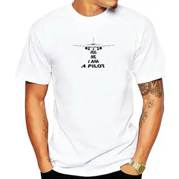 Trust Me Im A Pilot Men Tshirt Birthday Funny Gift for Him Plane T-Sdhirt Men Cotton Brand Teeshirt Изображение