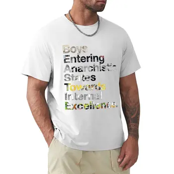B.E.A.S.T.I.E. Анаграм тениска смешно тениска графика т риза котка ризи мъжки дрехи Изображение