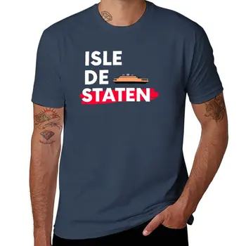 New Isle De Staten T-Shirt Естетическо облекло винтидж тениска тениска мъж мъжки големи и високи тениски Изображение