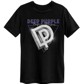 Усилена тениска Deep Purple Perfect Strangers Black New Изображение
