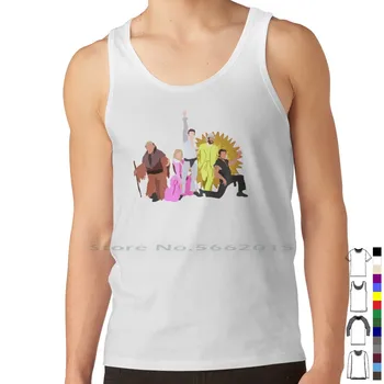 Nightman And Dayman Tank Top Pure Cotton Vest Its Always Sunny In Philadelphia Philly Iasip The Nightman Cometh Dayman Изображение