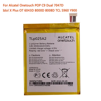 Alcatel TLp025A2 2500mAh батерия за Alcatel One Touch Onetouch POP C9 Dual 7047D Idol X Plus OT 6043D 8000D 8008D TCL S960 Изображение