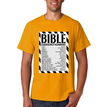 Заглавие: Библейски номер за спешни случаи Нови мъже християни преданост поклонение Исус Христос Harajuku хип-хоп върховете тениска Изображение