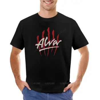 мъжки тениски памучна тениска Alva Скейтборд тениски Къса тениска по поръчка тениски тениски тениски за мъже Изображение