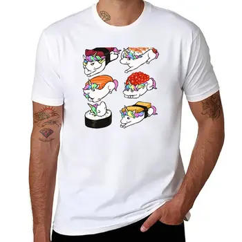 Нова суши тениска Unicorn аниме дрехи графичен тениска плодове на тъкачния стан мъжки тениски Изображение