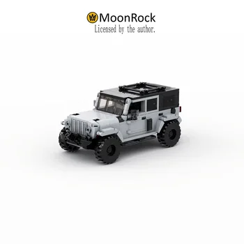 Оригинално упълномощаване Лунна скала JEEP Wrangler Рубикон строителни блокове модел кола тухли играчка за деца Хелоуин Коледа подарък Изображение