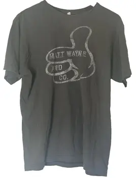 Matt Wayne & Company Shirt Short Sleeve Crew Neck Concert Shirt Band Tee Anvil M Изображение