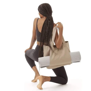Oxford Yoga Mat чанта многофункционална йога пилатес мат случай чанта голям капацитет миеща се лека сгъваема за къмпинг на открито Изображение