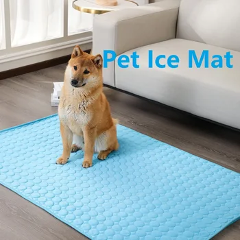 Pet Ice Pad Dog Cooling Mat за малки и големи домашни любимци Summer Mat Dog Bed Изображение