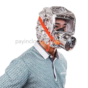 Fire Fire Escape Mask Хотел Дим и газова маска TZL30 Филтриран респиратор за самоспасяване Изображение