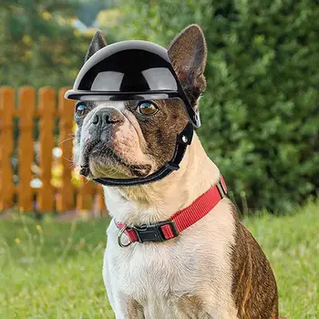 Pet Hat Eye-catching Puppy Headwear Long Lasting Dress Up Good Multi-Sport Outdoor Bike Motorcycle Pet Cap Изображение
