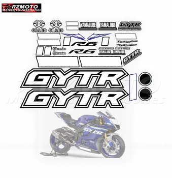 За Yamaha YZF-R6 YZF R6 GYTR мотоциклетни части обтекател стикер пълен превозно средство отразяващ водоустойчив стикер комплект Изображение