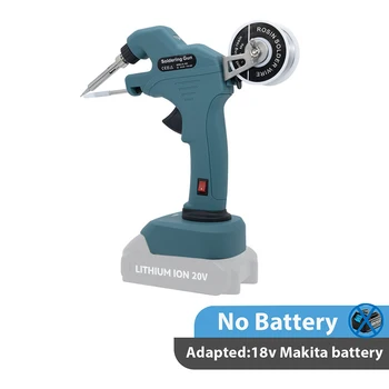 Акумулаторен електрически комплект за запояване Преносим автоматично изпращане на калай заваръчен пистолет за ремонт на електрически инструмент за батерии Makita / Milwaukee Изображение