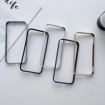 Ултра тънка луксозна алуминиева рамка метална броня твърд калъф за IPhone 13 14 Pro Max Plus 12 Mini 13Pro 12Pro протектор тънък капак Изображение