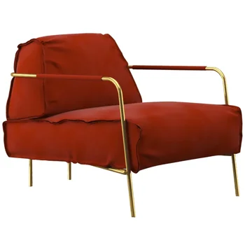 италиански минималистичен единичен стол за отдих рецепция конферентен стол диван диван хол мебели диван Изображение