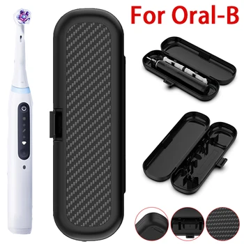 Hard Case Travel Bag for Oral Series B Electric Toothbrush Protective Case Electric Toothbrush Organizer ABS Black Storage Box Изображение