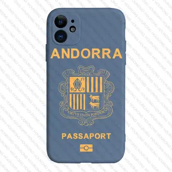 Андора Калъф за паспорт за iPhone 15 14 Pro Max 13 12 11 Mini X XS XR 7 8 6S Plus SE Изображение