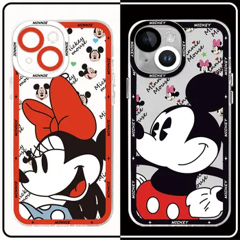 Disney Мики Маус Мини Cover Clear силиконова задна чанта телефон случай за Redmi 12C 9A 9C 10C 10 9T 9 Забележка 8 9 10 11 Pro 12 10A Изображение