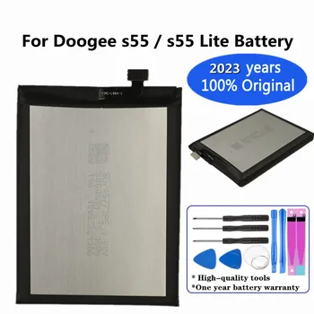 2023 години Нова оригинална батерия 5500mah за Doogee S55 / S55 Lite s55Lite батерия за мобилен смарт телефон Bateria В наличност + инструменти Изображение