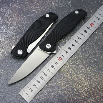 Hati 95 Flipper сгъваем нож D2 Bade G10 + стоманена дръжка на открито къмпинг лов риболов тактика за оцеляване джоб кухня EDC инструменти Изображение