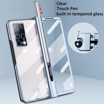 Touch стилус капацитет писалка панта случай за Huawei Mate X2 писалка слот ясно прозрачен капак Изображение