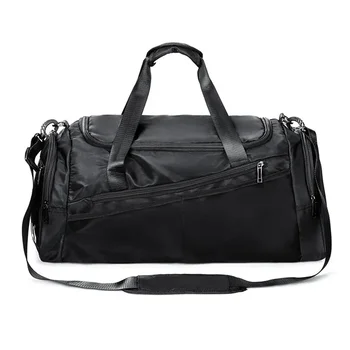 Sports Gym чанта пътуване Duffel чанта с обувки отделение за мъже жени 40L лек сгъваем Duffel чанта тренировка раница Изображение