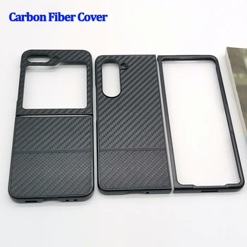 За Samsung Galaxy Z Flip Fold 5 4 3 2 1 Fold3 Fold4 Fold5 Case Ultra-thin Aramid Carbon Fiber Cover Galaxy Z Flip3 Flip4 Flip5 Изображение