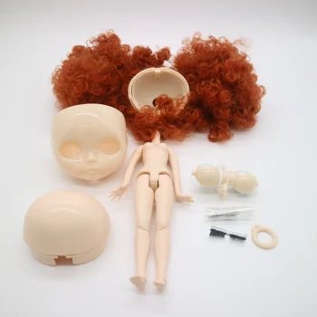 1/6 кукла Blyth със съединено тяло коса скалпа и око мех за DIY аксесоари за персонализиране Изображение