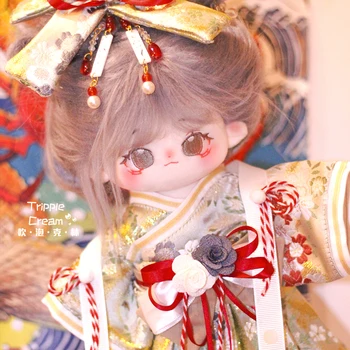 Ръчна изработка 5бр 20/30см Без атрибут Японско кимоно базирано разкошен елегантен фокс фойерверки мечта кукла дрехи аксесоари не кукла Изображение