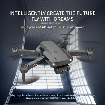 Безчетков мотор 1200M RC квадрокоптер GPS позиция Следвайте RC Drone Boy Toy Подаръци Професионален GPS дрон с 6K HD двойна камера Изображение