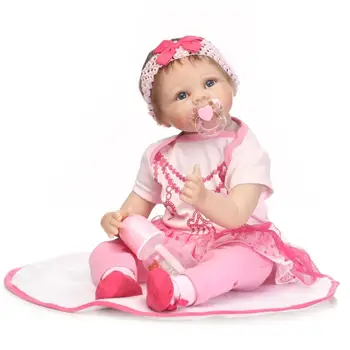 NPK Collection реалистичен прероден бебе кукла силиконов винил мек истински нежно докосване деца рожден ден подаръци Изображение