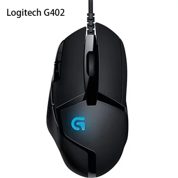 Logitech G402 Оригинален Hyperion Fury FPS геймърска мишка Висококачествена кабелна оптична мишка Компютърни периферни аксесоари Геймър Изображение