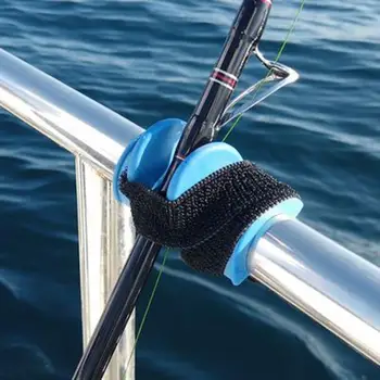 Силиконов държач за риболов на лодка Фидер прът стойка държач дупки мек риболов полюс справяне шарански риболов аксесоари Изображение