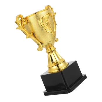 18см Пластмасов трофей Детски спортни състезания Награда Играчка с база за училище Детска градина Шампионска купа Медал Изображение