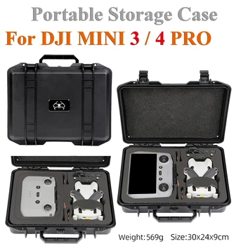 Калъф за съхранение за DJI MINI 4 Pro Drone чанта за носене Лек преносим защитен куфар за DJI MINI 3/3 PRO Travel Box ACC Изображение