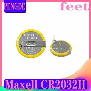 Maxell CR2032H батерия 3V хоризонтална с щифтове за запояване CR2032 дънна платка с щепсел PLC часовник Изображение