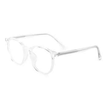 50mm Нова TR90 пълна рамка за кръгли очила за мъже и жени с рецепта синя светлина устойчивост очила рамка 019 Изображение