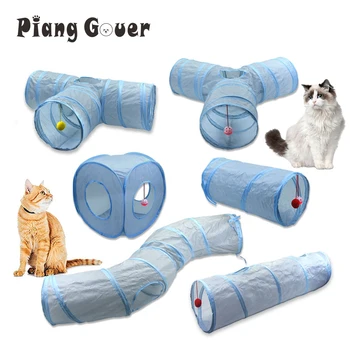 Multi стил котка играчки тунел кученце домашен любимец играчка палатка тръба сгъваема котка канал бормашина кофа Изображение