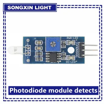 Фотодиоден модул открива яркост светлочувствителен светлинен детектор Фоточувствителен модул умен автомобил за ардуино Изображение