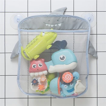 Кухненски консумативи Карикатура висящи чанти Кошница за съхранение Баня Kid къпане играчка нетна форма чанта за съхранение сгъваем организатор Изображение