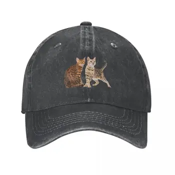 Бенгалска котка порода снимки Каубойска шапка модни парти шапки Военни тактически шапки Луксозни капачки за жени Мъжки Изображение