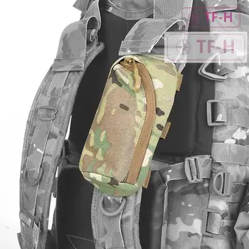 Portable Molle открит аксесоар Zip чанта тактически MOLLE жилетка колан раница презрамка торбичка очила чанта лов пейнтбол Изображение