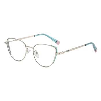 Нови очила за котешко око Anti Blue Ray за жени момичета рецепта очила рамка женски прозрачни очила могат да персонализират обектив Изображение