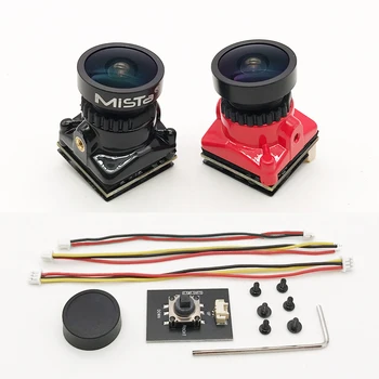Mista Ratel FPV мини камера 2000TVL 1 / 1.8 ''inch Starlight HDR 2.1mm обектив 4: 3 &16: 9 NTSC &PAL превключване за RC състезателни дрон част Изображение