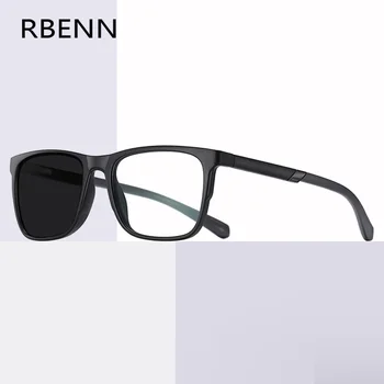 RBENN Квадратни фотохромни очила за четене Мъже Жени TR90 Четец за рецепта на хамелеон с обектив CR-39 +0.50 0.75 1.50 1.75 2.50 Изображение